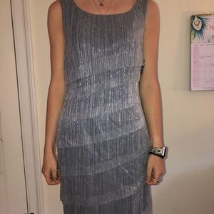 Silver tiered dress